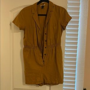 Women’s Mustard One Piece Romper